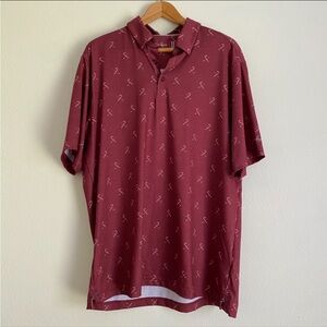 Men’s Holiday Candy Cane Golf Shirt